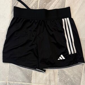 Adidas Women's Black and White Athletic Shorts
